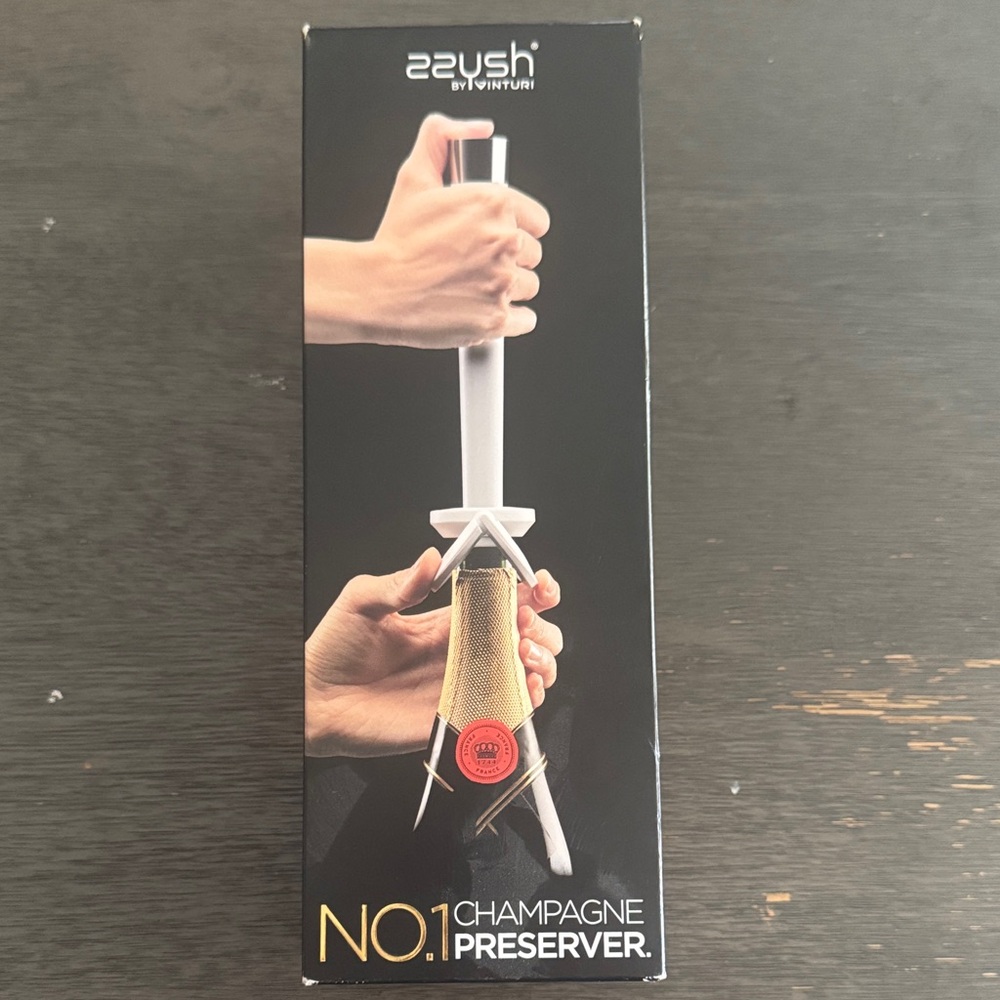 Zzysh Champagne Preserver - Elegant White